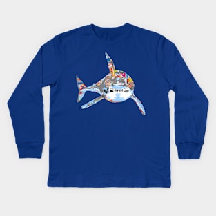 Graffiti shark Kids Long Sleeve T-Shirt